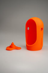 Orange silicone outfit for Jules with its matching base