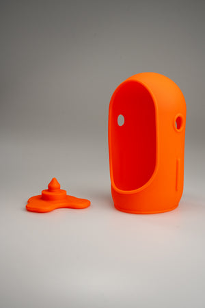 Orange silicone outfit for Jules with its matching base