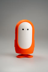 Jules interactive storyteller in the orange outfit, front view